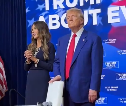 President Trump plays music to end October 14th Town Hall in PA