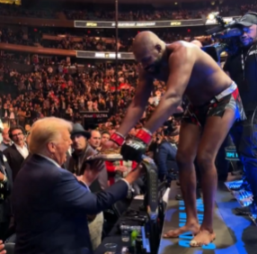 President Elect, Donald Trump makes epic appearance at UFC event on Saturday, November 16th 2024